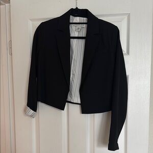 Women's Black Cropped Blazer